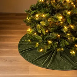 Textino Weihnachtsbaumdecke 'Lumi' 120 cm Bronze Green - Grün