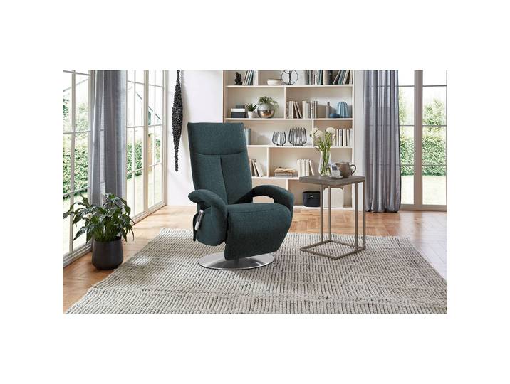 Relaxsessel Leesburg Grau Flachgewebe Amra Elektrisch verstellbar: 2 Motoren mit Kabel ohne Aufstehhilfe/Relaxfunktion 74 x 112 x 82cm