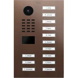 DoorBird D2213V IP Video Türsprechanlage – Echte Baubronze