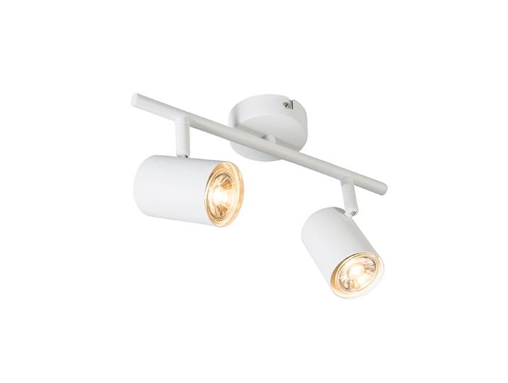 Spot moderne blanc 2 lumières orientables - Jeana 2