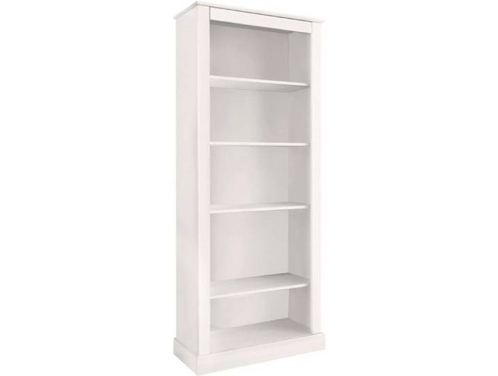 Mille-bibliothèque à 4 Étagères Laquées Blanches