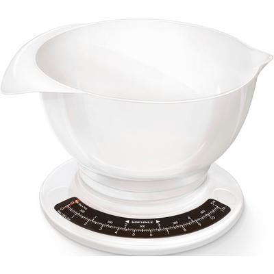 Küchenwaage SOEHNLE "Culina Pro", weiß, Kunststoff, Küchenwaagen, mit großer Rührschüssel