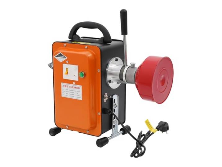 Rohrreinigungsspirale Elektrisch 20m, 750W 400U/min Rohrreiniger Spirale mit Fehlerstromschutz, 2 Federn (16m+2,5m) für Ø20-150mm, Abflussreiniger inkl. Spirale abfluss rohrreinigung