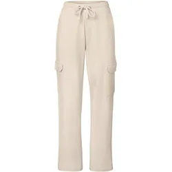 Tchibo - Sweathose mit Cargo-Taschen - Damen - Gr. S - creme