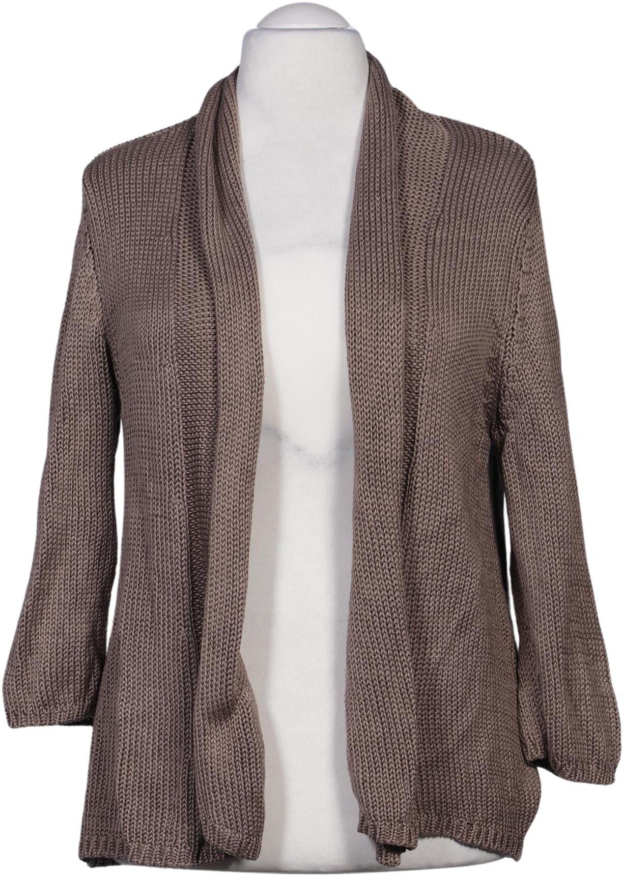 Peter Hahn Damen Strickjacke, Braun, Gr. EU 46, Baumwolle - Second Hand
