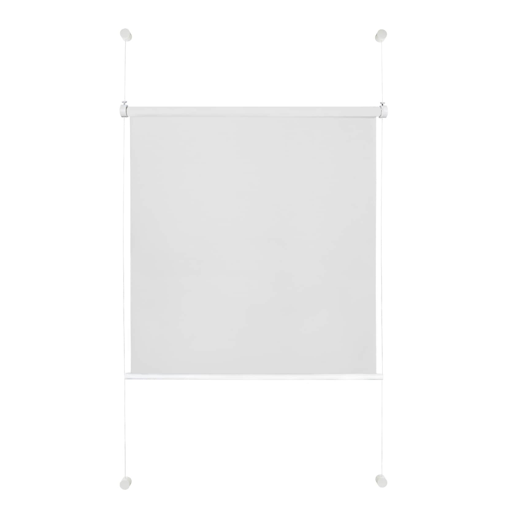 Ondeco Tageslicht Rollo ohne Bohren Klemmrollo Alternative Plissee Klemmfix Sichtschutz Sonnenschutz Farbe: Weiß, Größe: 70x130 cm