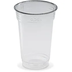 Becher (rPET) glasklar Ø78mm 0,25L