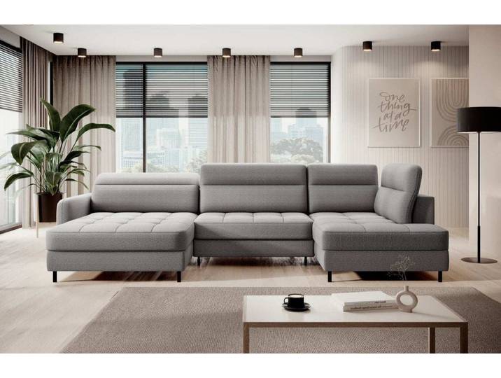 Sofa Belinda mit Schlaf- und Klappfunktion - Senfgelb - Rechts - Luxusbetten24
