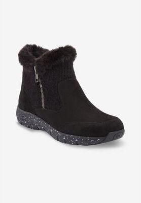 Women's The Tavi Weather Bootie by Comfortview in Black (Size 9 M)