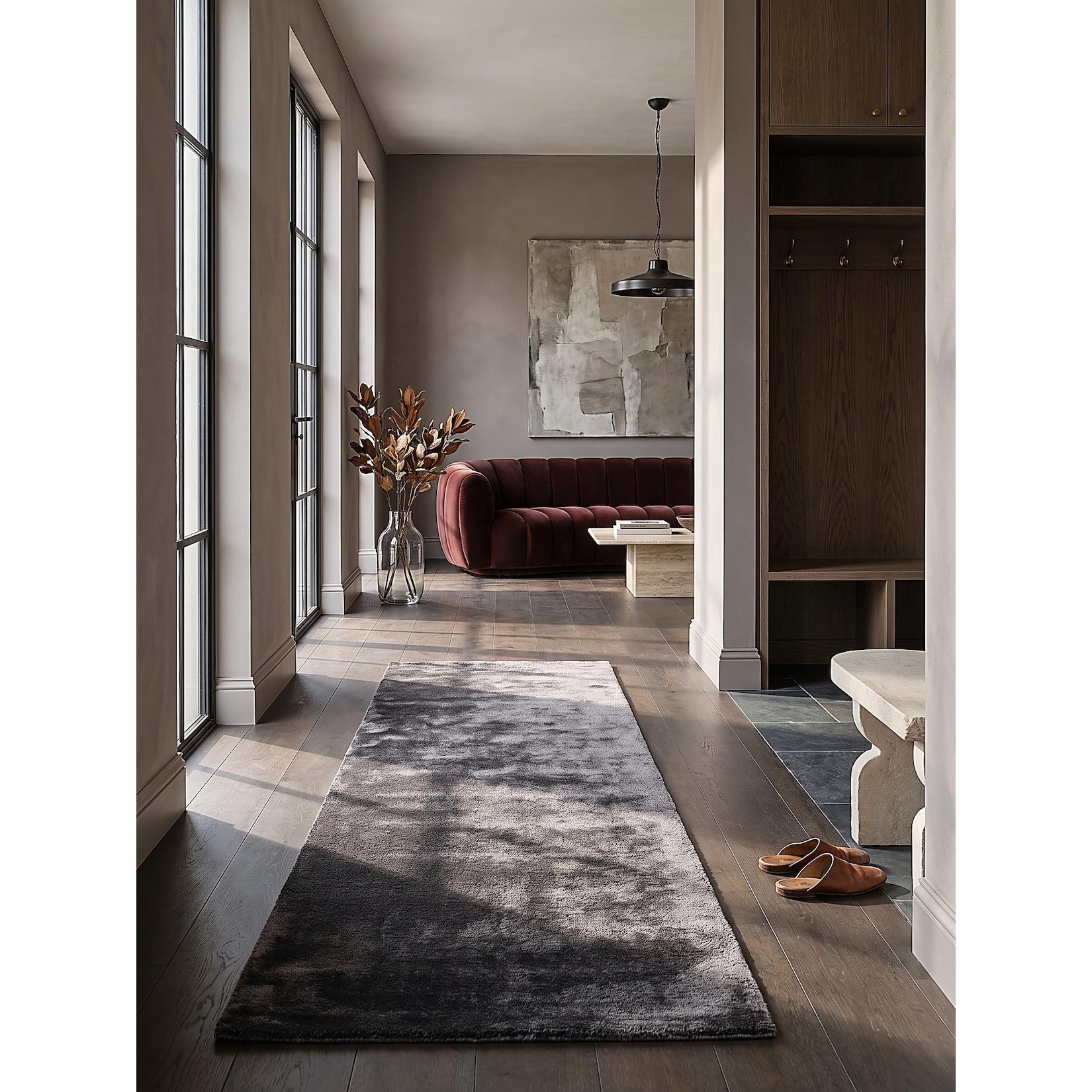 Läufer Hochflor Anthrazit 60x110 cm - ALDAN Kadima Design