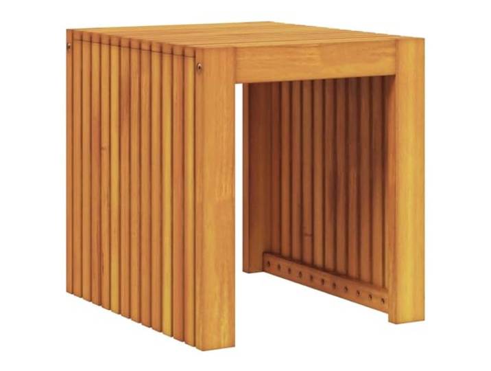 vidaXL Beistelltisch Öl-Natur 43 x 36 x 40 cm Massivholz Teak Robuste Bauweise für langanhaltende Nutzung, Aus hochwertigem massivem Teakholz für Stabilität, Geölte Oberfläche,