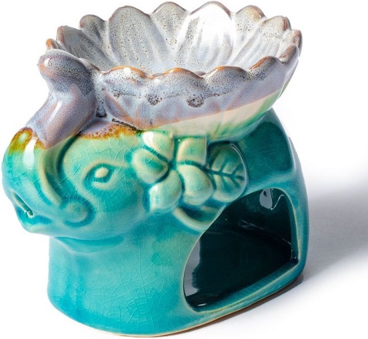 Yogi & Yogini Meditation Aromabrander Olifant Turquoise