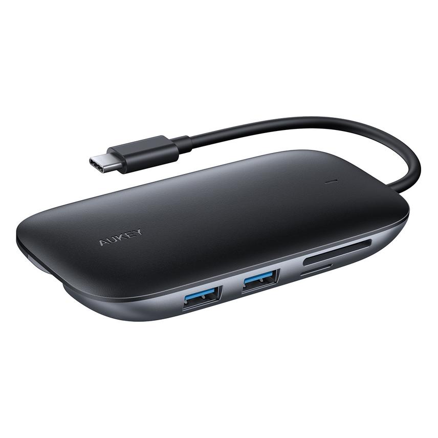 Aukey I/O-HUB USB3 3PORT CB-C71/LLTSN1001018 (USB-C, 8 Ports) (CB-C71)