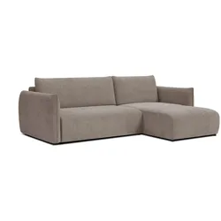 ECKSOFA TAUER 3-Sitzer links, taupe