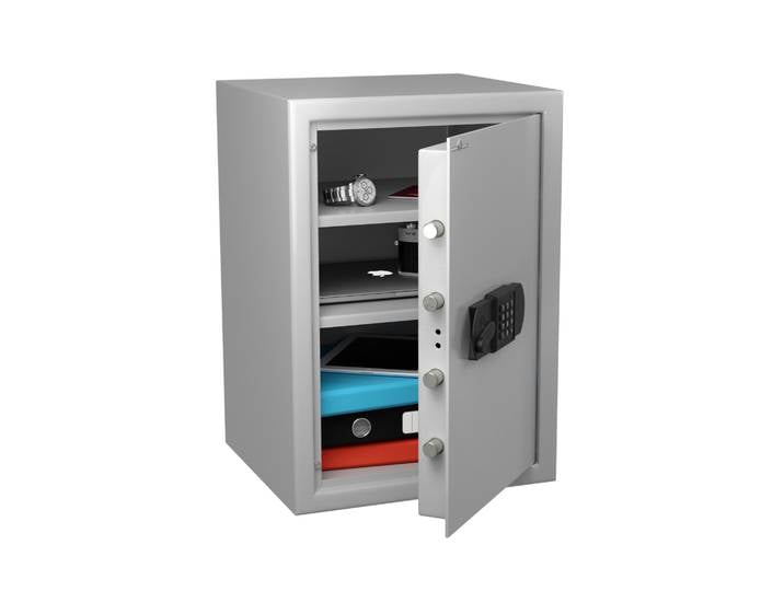 Hartmann Tresore Coffre-fort de sécurité anti-feu 55 L serrure électronique - Gris clair
