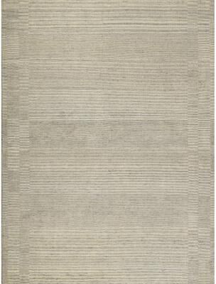 Exquisite Rugs Oslo hand-knotted Ghazni Wool Gray/Cream Area Rug