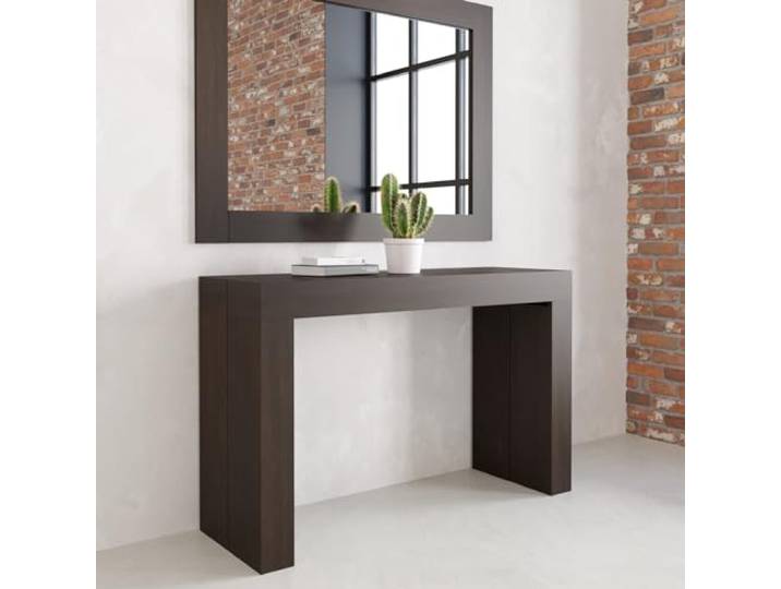 VE.CA. - KILKA - Konsolentisch - Ausziehbare Konsole bis zu 3 Meter - Farbe: Wenge - Ideal als Eingangskonsole, Esstisch, Möbelstück - Hergestellt in Italien