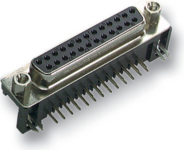 efbe Schott D-sub connector 15-polig zwart vrouwelijk 39,1 mm