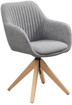 Art Leon Classical Swivel Office Accent Chair with Wood Legs