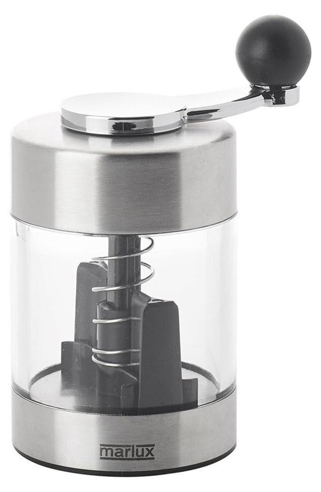 Dripio RVS-molen met handaandrijving, transparant/RVS-look, 10 cm