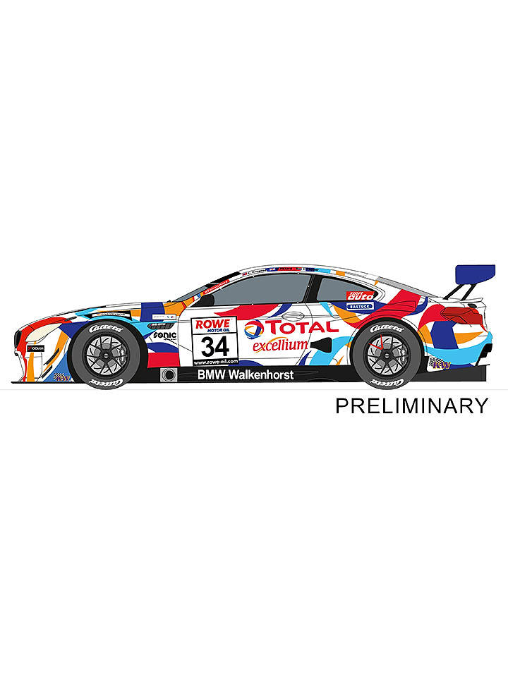 Carrera Rennbahn-Fahrzeug "BMW M6 GT3 Walkenhorst Motorsport, No.34" - ab 8 Jahren - onesize