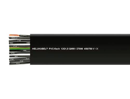 HELU PVC Flachbandkabel 12G 0.75mm² Schwarz 26985-500 500m