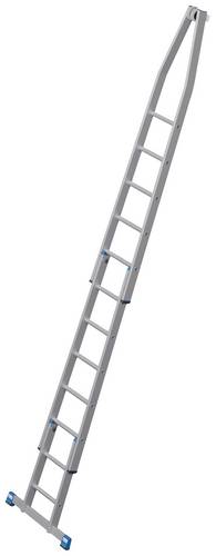 Krause 842381 Aluminium Sprossen-Steckleiter Arbeitshöhe (max.): 4.90m Silber 13kg