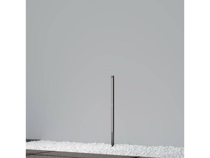 Poteau de jardin martelé graphite encastré LED 12W Field Maytoni