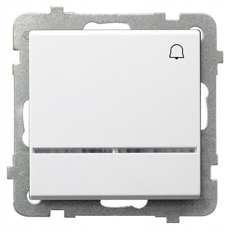Ospel Sonate deurbel met witte matte afwerking