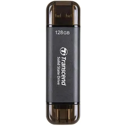 Transcend ESD310C (128 GB, USB-A, USB-C), USB Stick, Schwarz