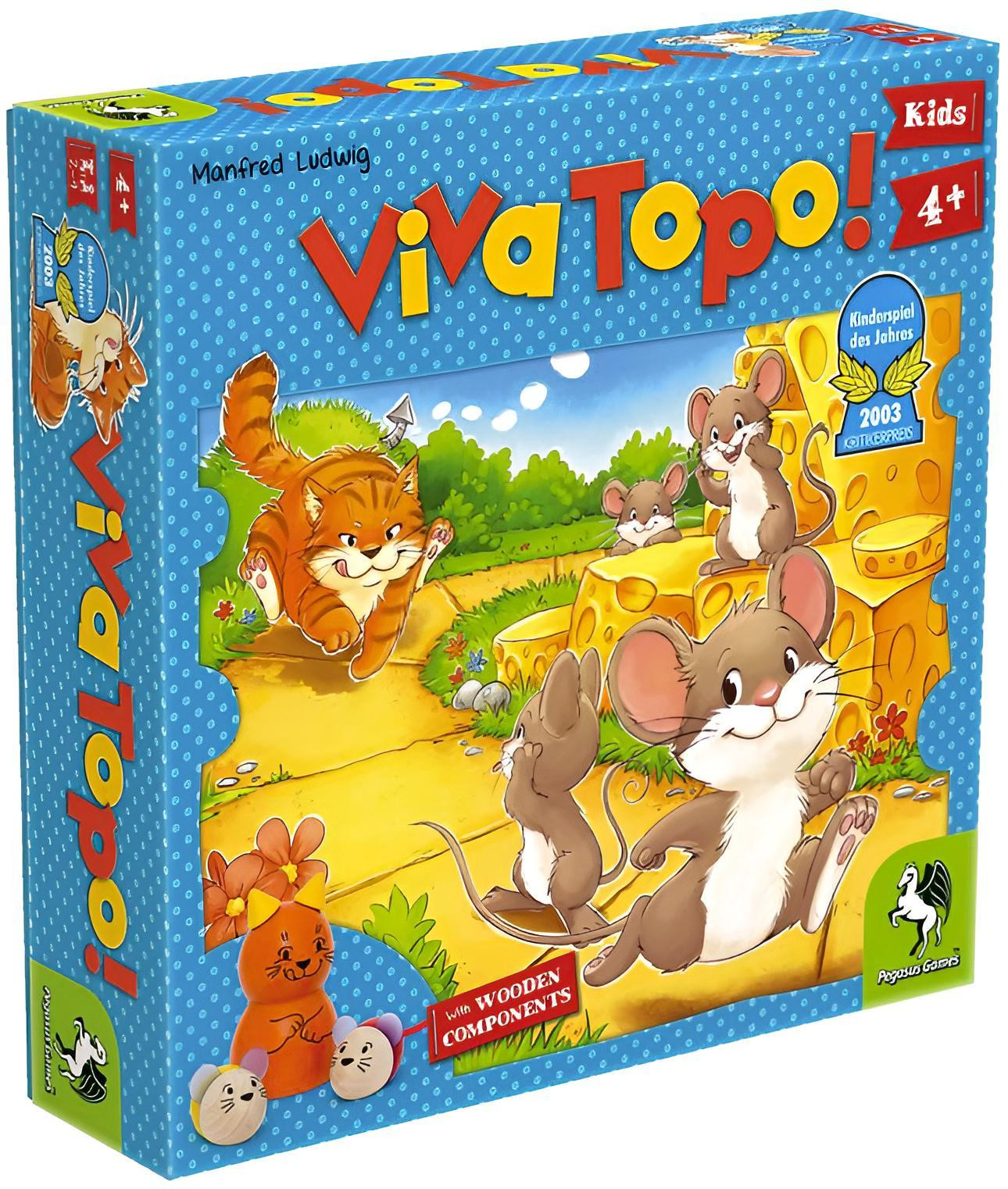 Pegasus Viva Topo Bordspel voor kinderen vanaf 4 jaar