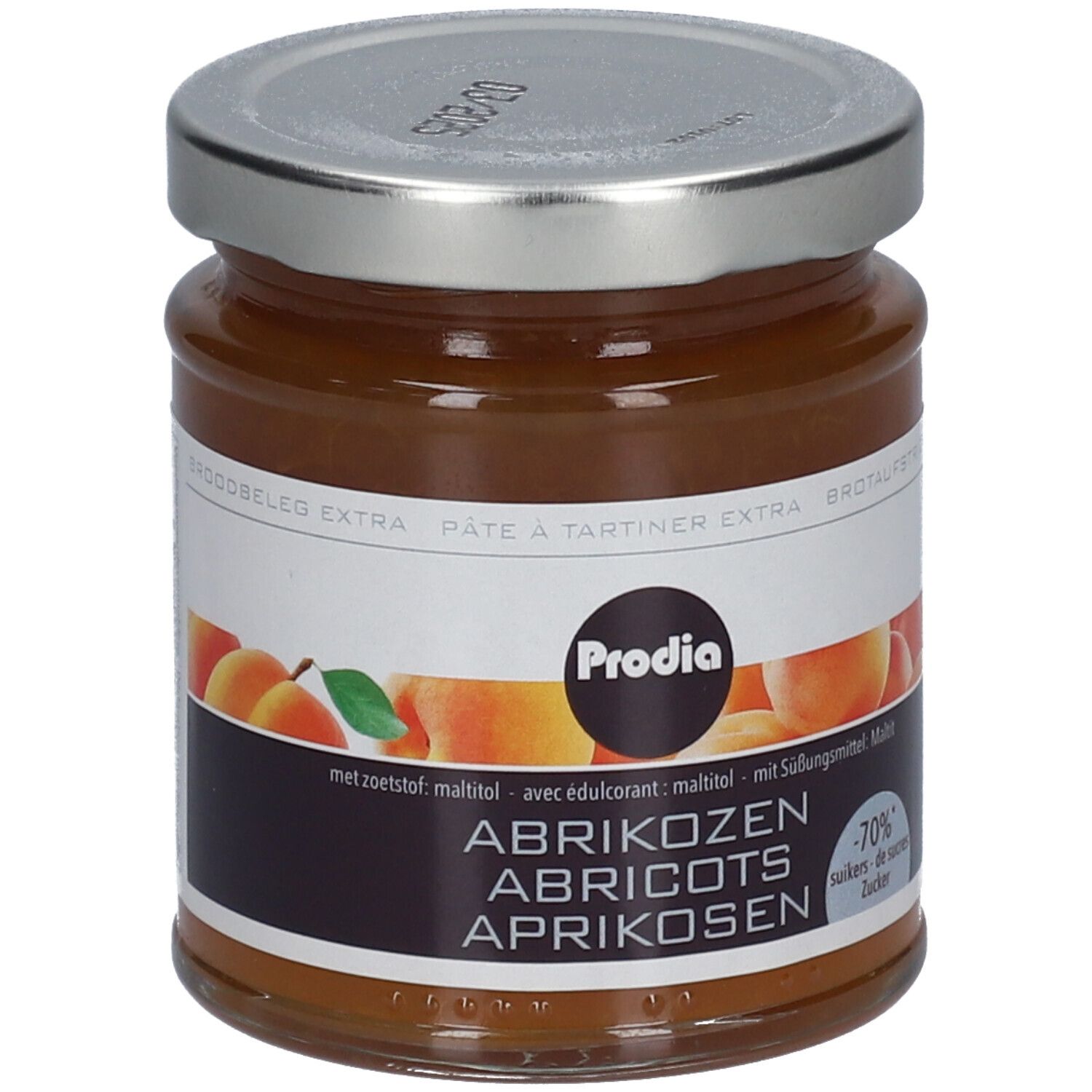 Prodia Broodbeleg Extra Abrikoos Maltitol 215 g Sonstige