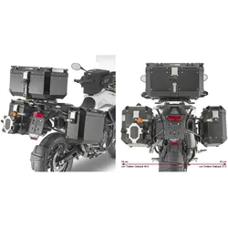 Givi, Motorradgepäck, Support de valise latérale en tube d"acier spécifique PL CAM