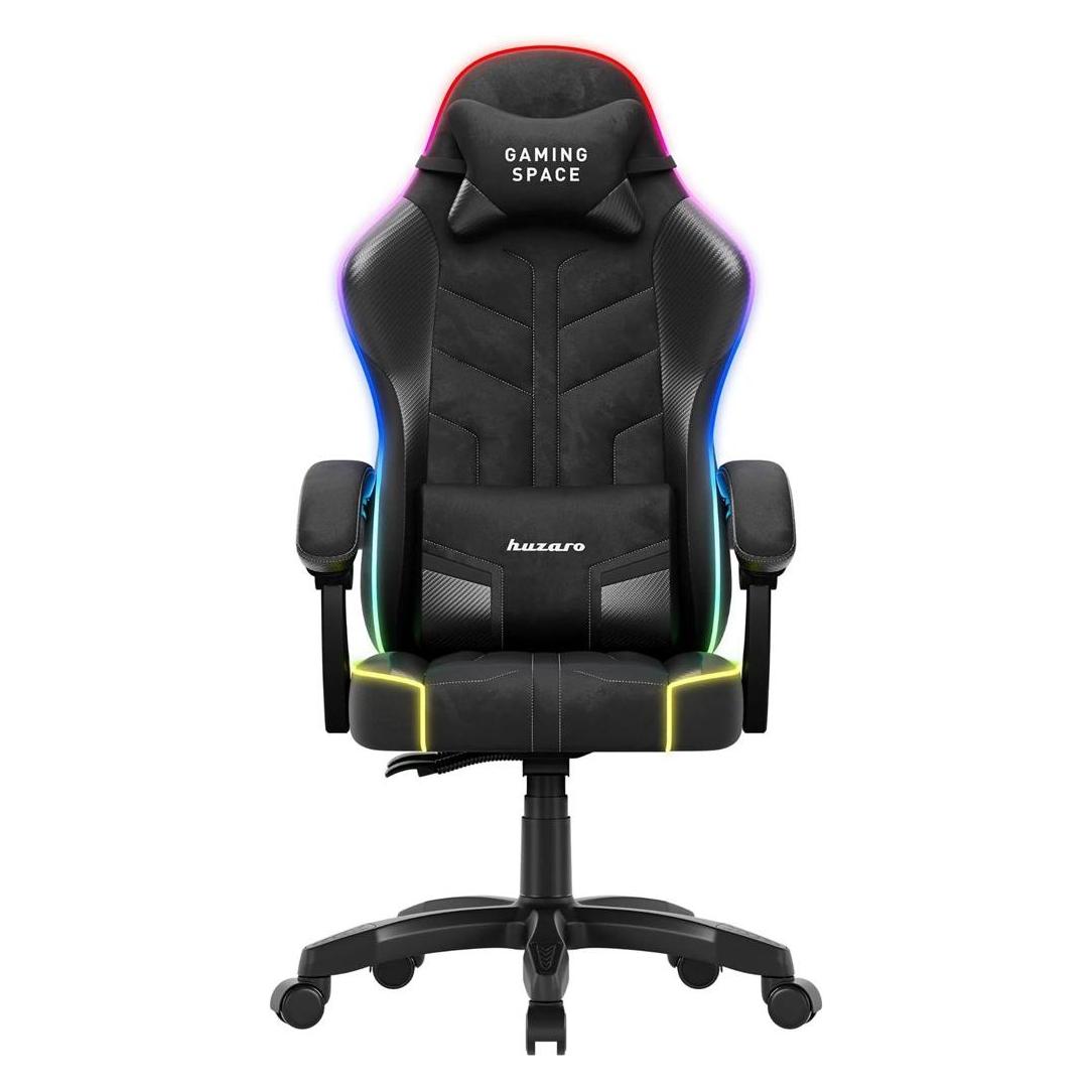 Huzaro Force 2.7 RGB Schwarzer Velours-Gaming-Stuhl (HZ-FORCE 2.7 RGB BLACK)
