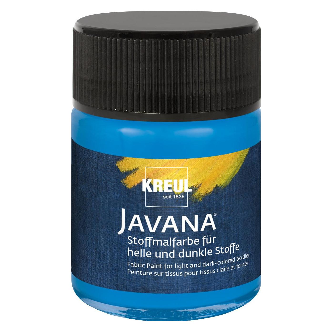 Kreul Textilfarbe JAVANA "Opak", blau, 50 ml (50 ml) (91956)
