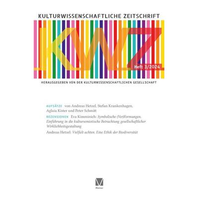 Kulturwissenschaftliche Zeitschrift 2024/3, Taschenbuch von , Meiner, F, 978-3-7873-4979-1