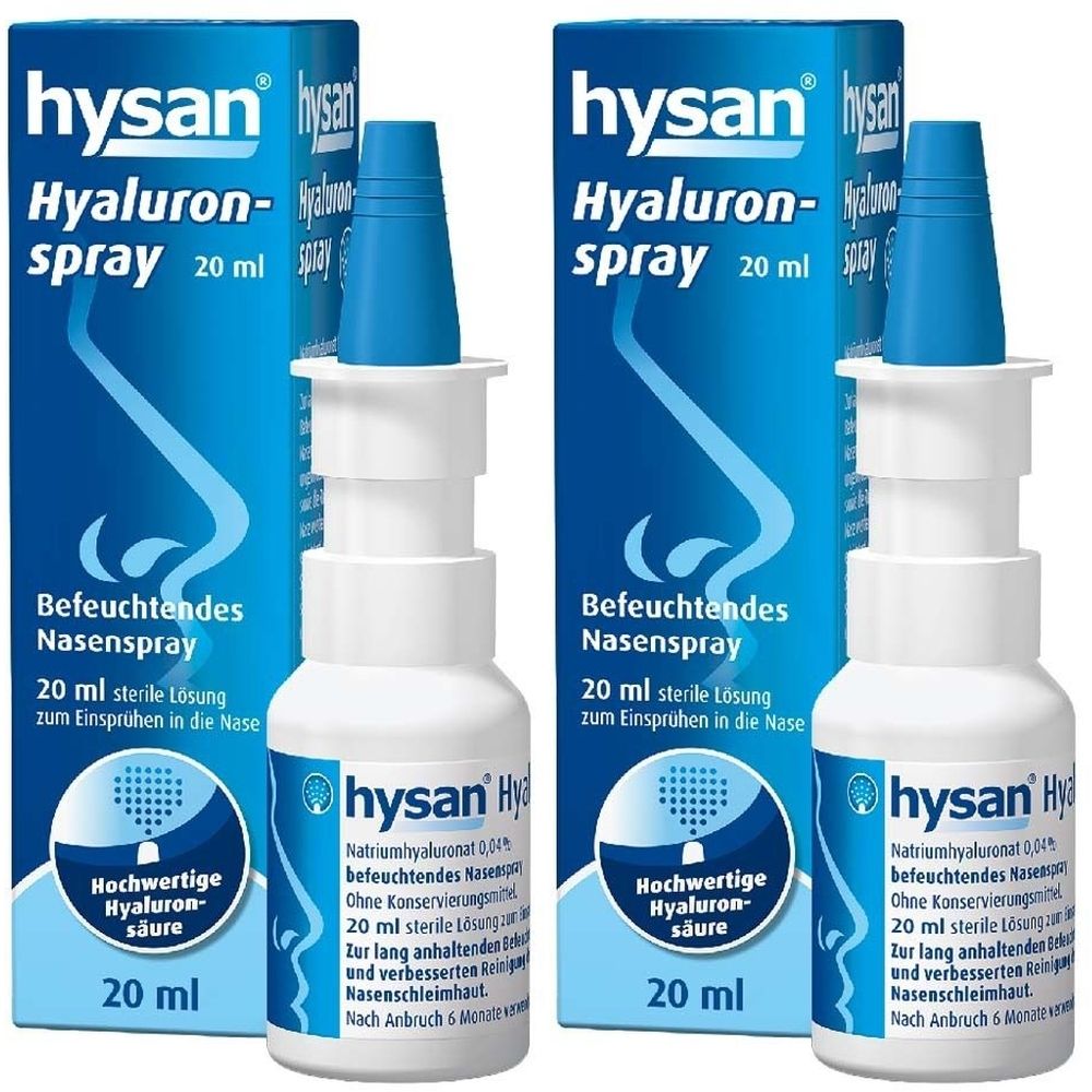 Hysan Hyaluronspray 2x 2x20 ml Nasenspray