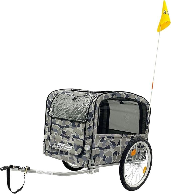 Hundeanhänger Fahrrad Haustier Anhänger für den Hund Camo