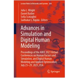 Advances in Simulation and Digital Human Modeling, Fachbücher von Daniel Barber, Julia L. Wright, Sofia Scataglini, Sofia