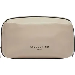 Liebeskind Berlin Pouch Accessories Kulturbeutel aus Schafsleder, Necessaire, Beige
