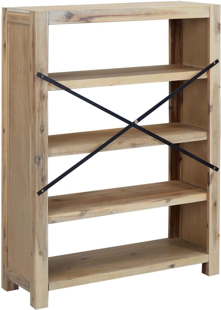 vidaXL Bibliothèque 4 niveaux 80x30x110 cm Bois solide d'acacia