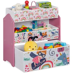 Relaxdays, Kinderregal, Kinderregal (63 x 30 x 66 cm)
