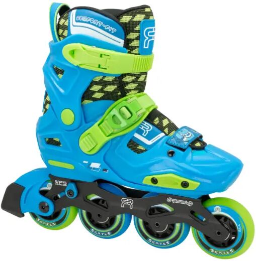 Kids Inline Skates FR Skates EZX (Blue - 4-6.5)  - Blue;Green - Size: 4-6.5 UK