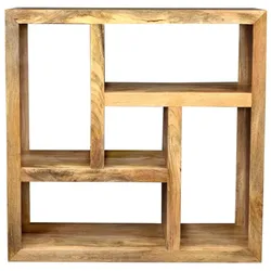 Bücherregal Hina 110x110x35 aus Mangoholz