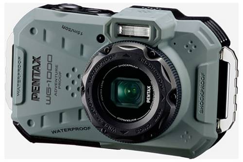 Pentax WG-1000 olive Action Cam Wasserfest, Full-HD