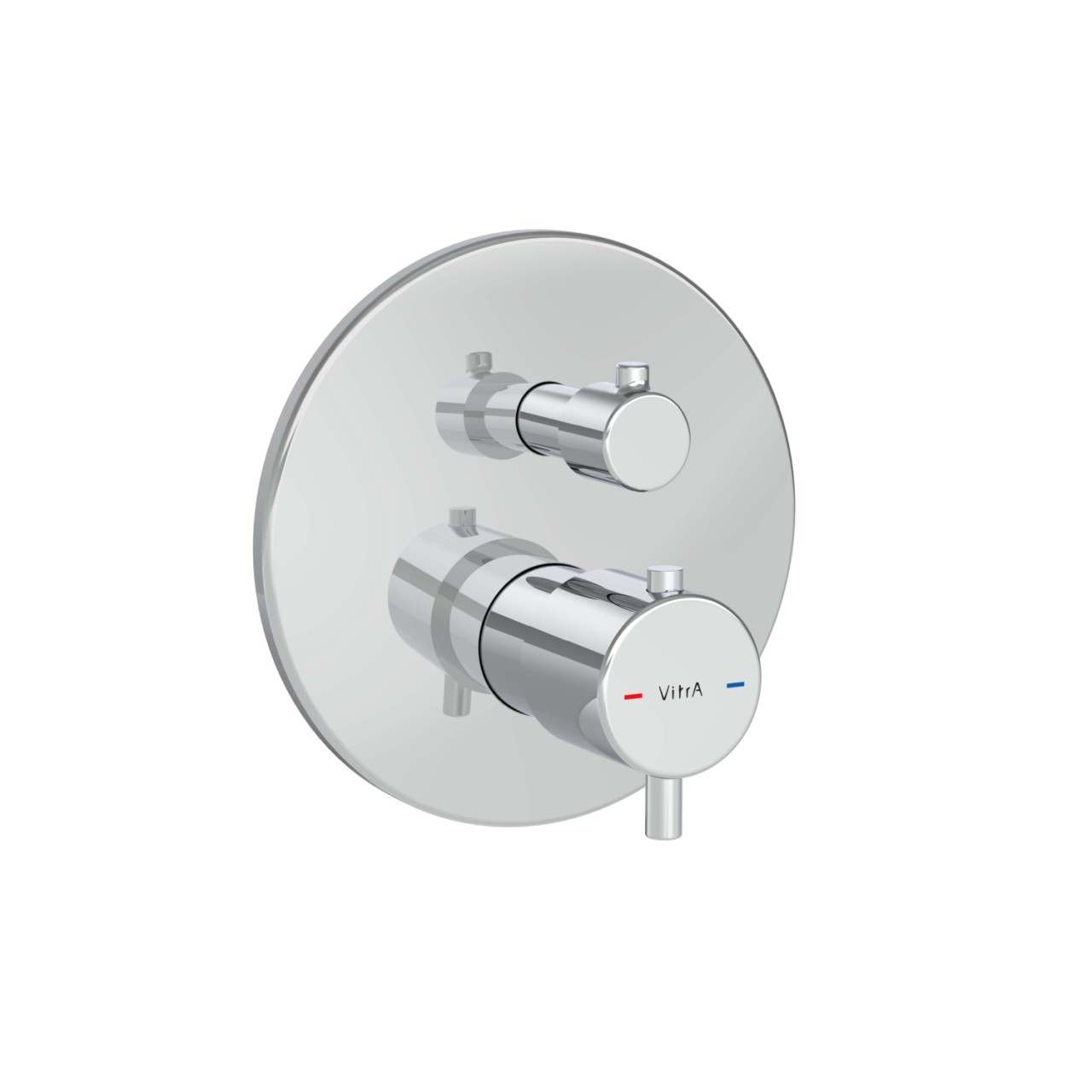 VitrA Flow Soft Wannenfüll- und Brausethermostat V-Box Unterputzmontage Chrom,A43258EXP A43258EXP