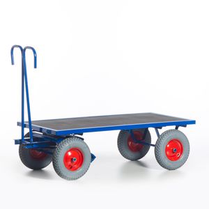 Rollcart Handwagen 15-05202, mit Plattform, Luftbereifung, Tragkraft 1000kg, 2000 x 1000mm