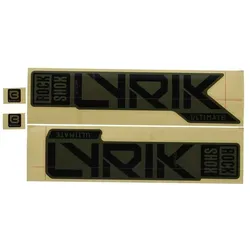 ROCKSHOX Sticker Decal Set für Lyrik Ultimate Gloss Black Foil / Glos