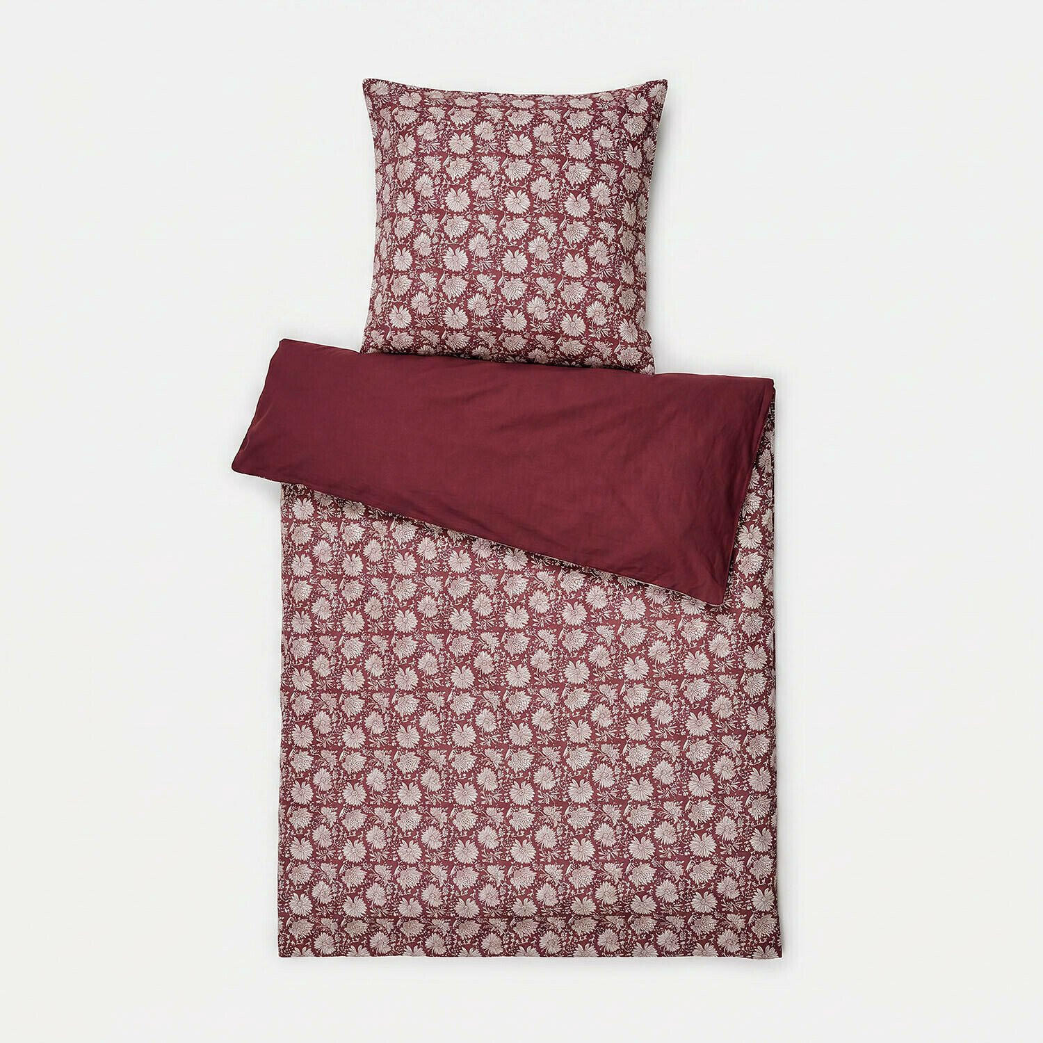 Loberon Jouvenay beddengoed bordeaux