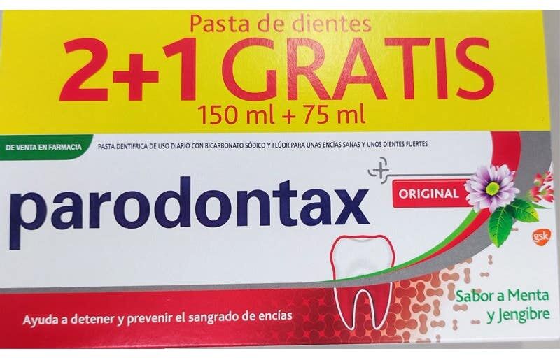 PARODONTAX Original Sabor Menta Jengibre 3x75ml